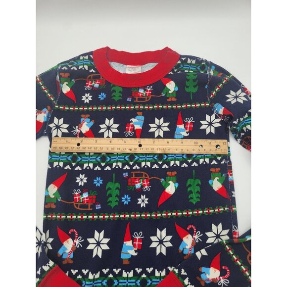 Hanna Andersson Christmas Holiday Gnome Sweet Gnome Fair Isle Pajamas SZ 14 Set - Picture 5 of 6